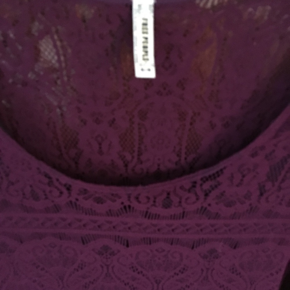 Free People Long Sleeve Lace Dress